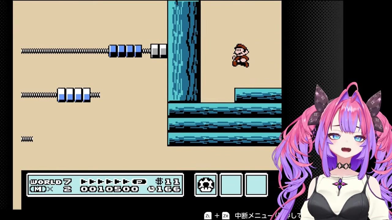 [Super Mario Bros. 3] Vivi Kikirara laughs at 'Kuppa's' challenge and celebrates reaching World 8