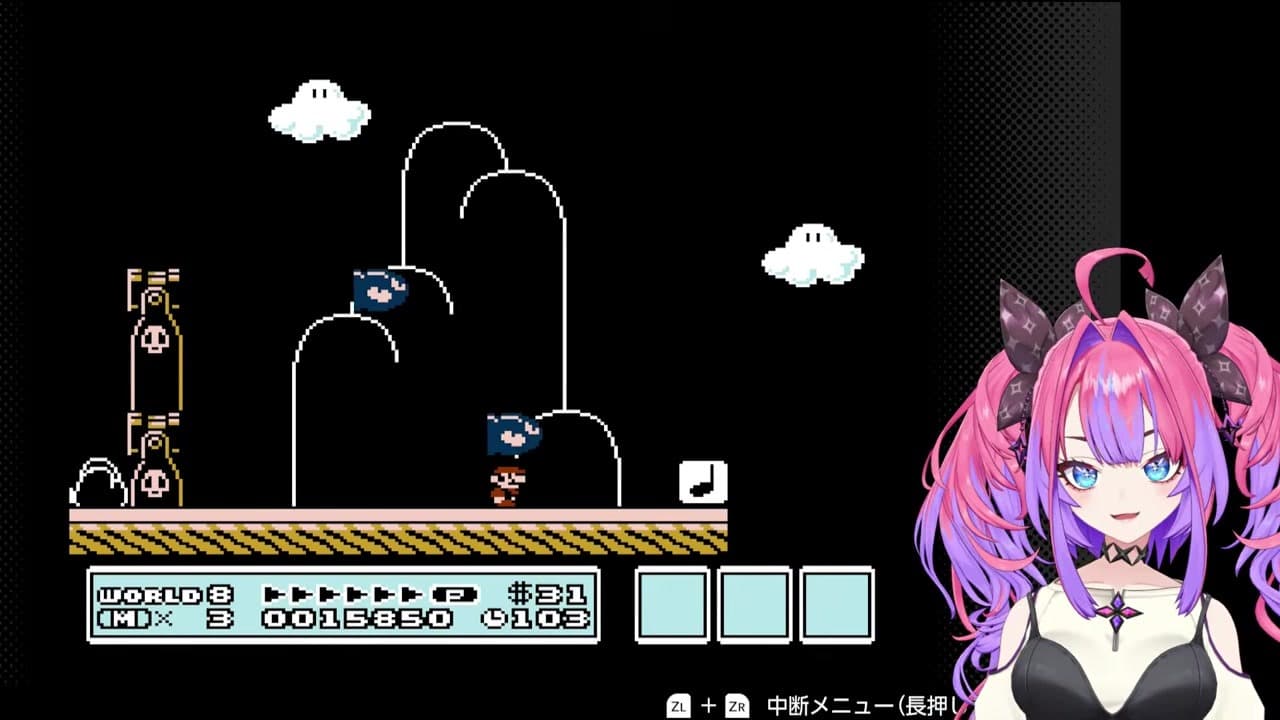 【マリオ3】「音符→キラー→土管」を口に出しながら自爆する綺々羅々ヴィヴィ