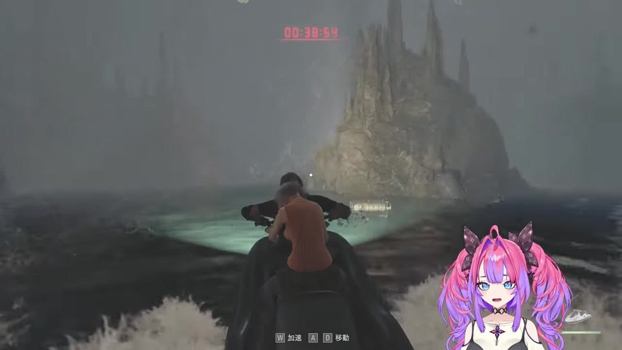 [RE4] First-timer Vivi clears jet ski escape in one take while screaming