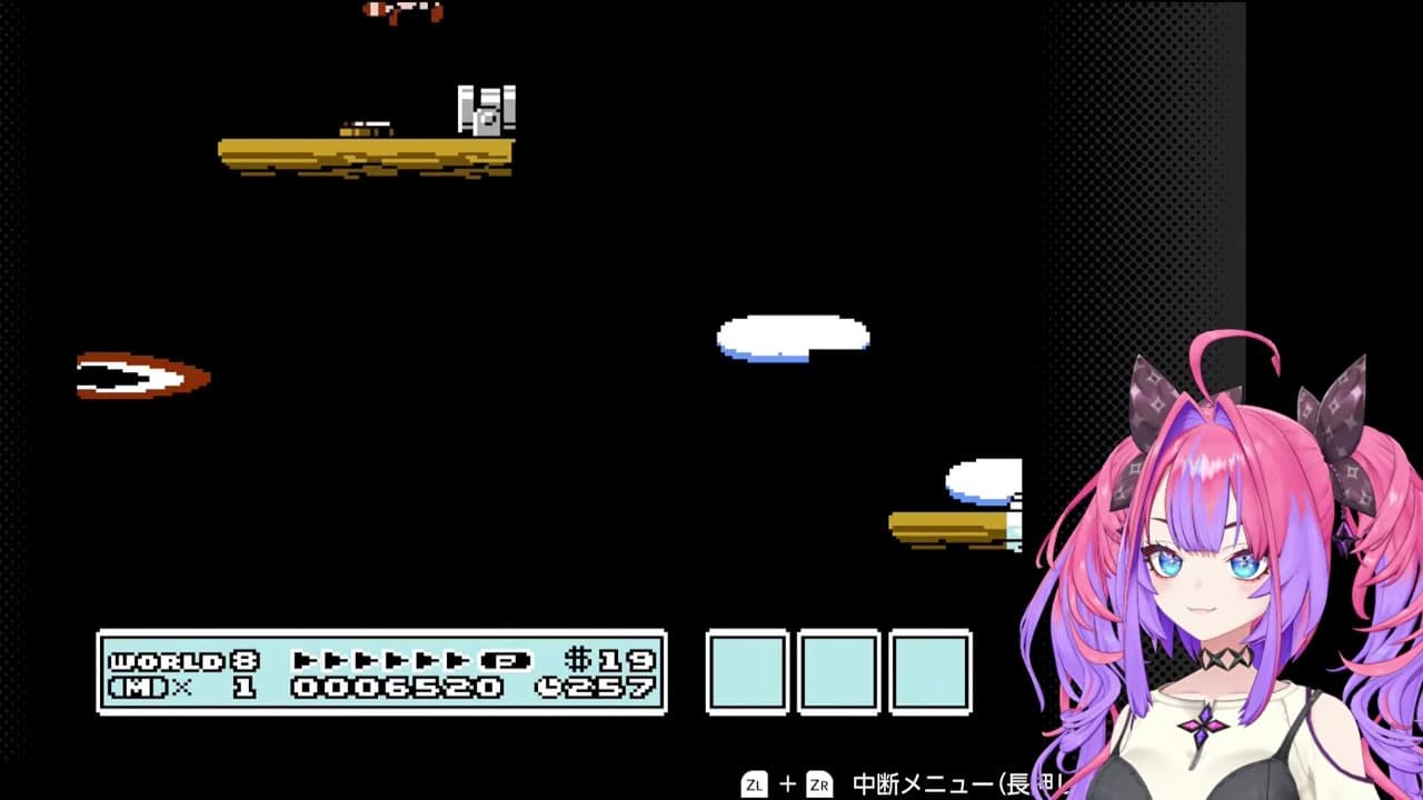 [Mario 3] Vivi Kikirara enters the zone to conquer the hardest airship and screams at World 8-1